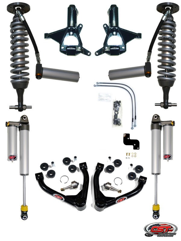 CST '07-24 GM 1500 2WD 4-6.5″ Mid-Travel Suspension Systems Front View
