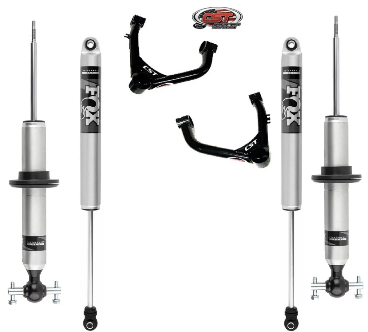 CST 2019-2024 Chevy / GMC 1500 | Fox-Series CST Suspension Leveling Systems Front View