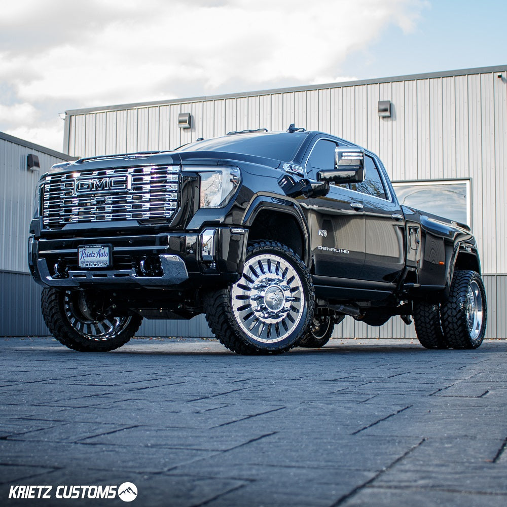 CST 20-25 GM 3500 4″ Stage 5 Suspension System Front View