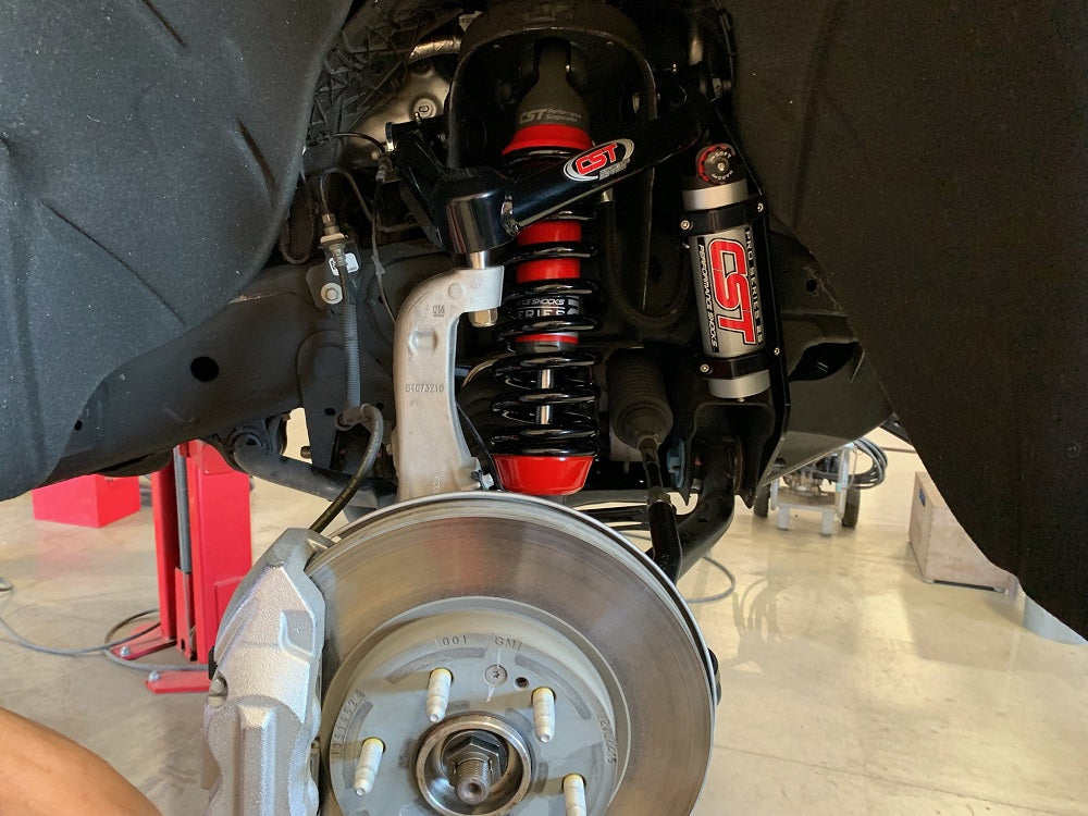 CST 2019-2024 GM 1500 TrailBoss & AT4 4WD | Stage 2 Leveling Kit Front View