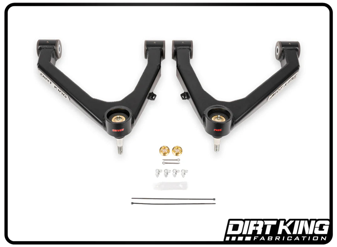 2007-2018 GM 1500 Boxed Upper Control Arms Front View