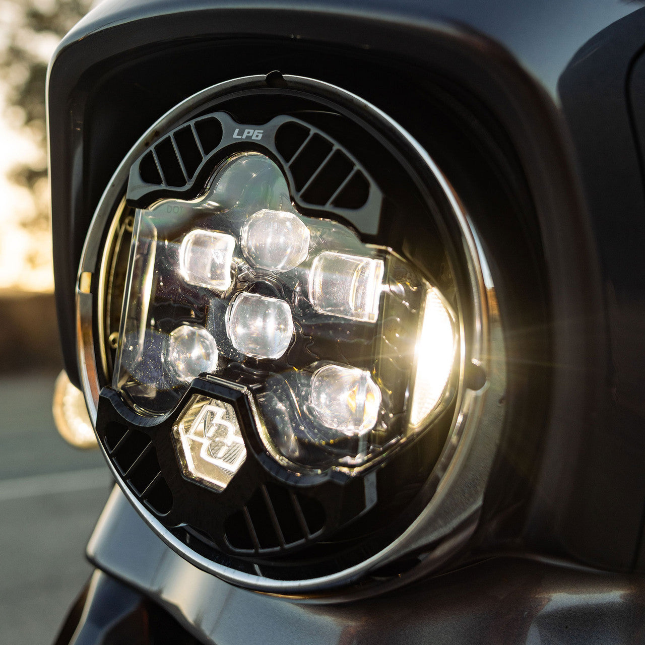 DOT LP6 LED Headlight Kit - 2014-2023 Harley Davidson Street Glide Front View