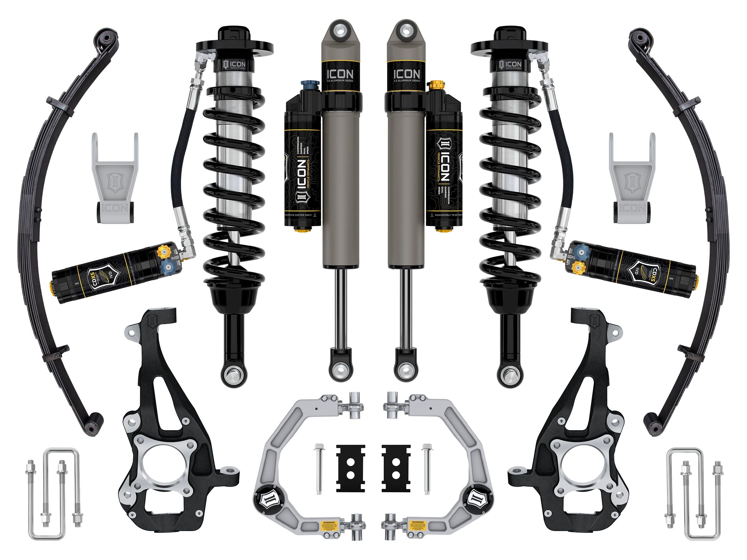 21-24 FORD F150 4WD 3.5-4.5" STAGE 4 SUSPENSION SYSTEM w/ LEAF SPRINGS