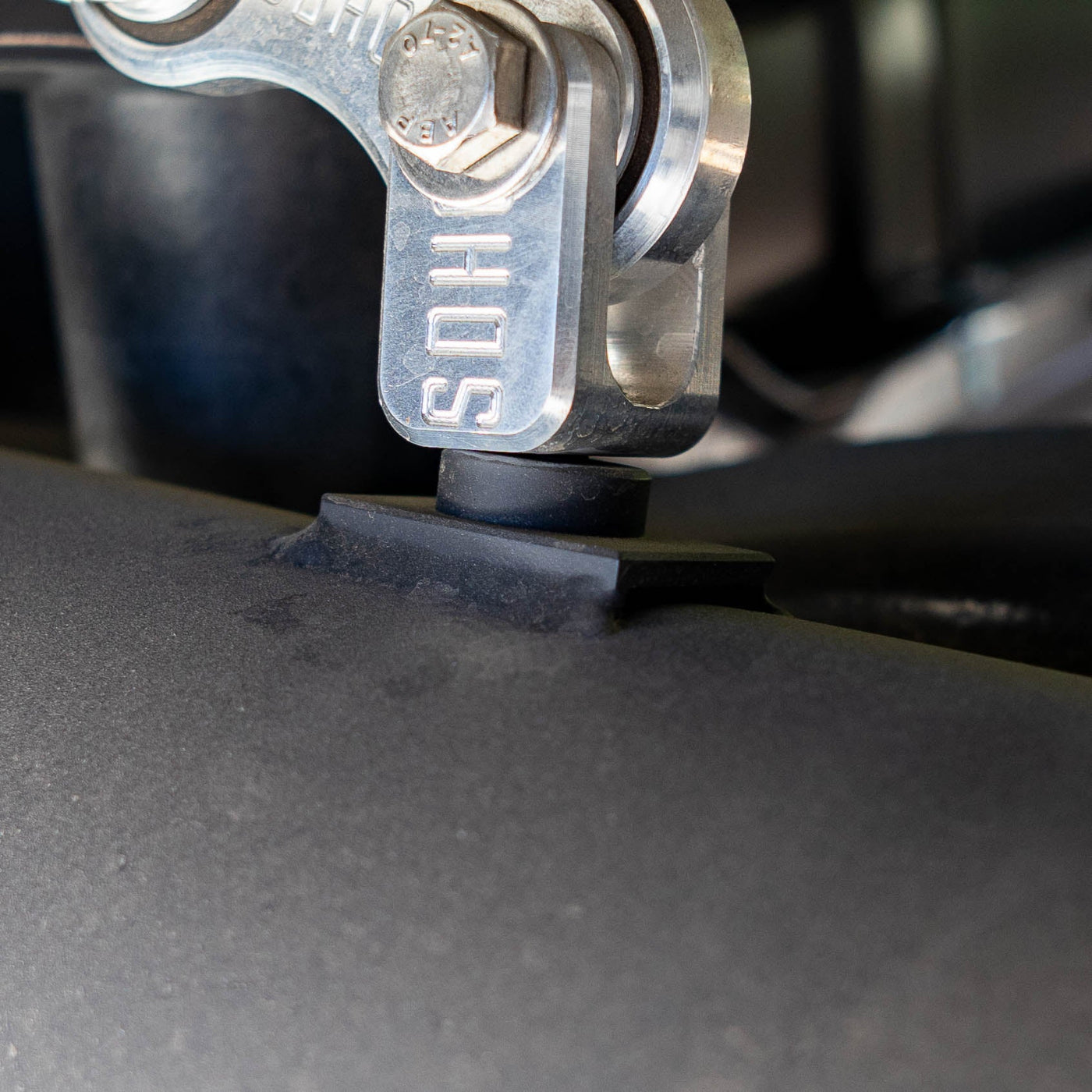 SDHQ Built Weld-On Saddle Flange w/ 5/16"-18 Threads installed