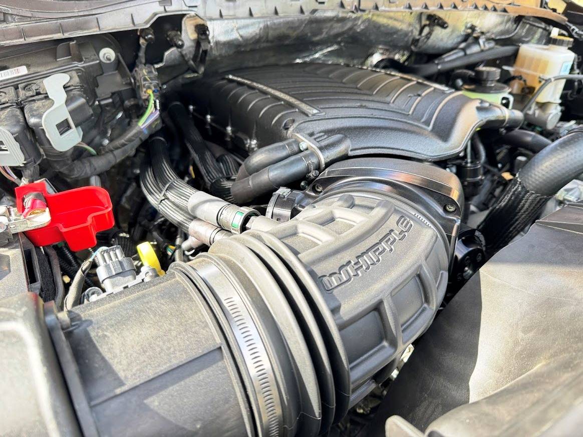 '20-22 Ford Super Duty 7.3L Gen 6 Supercharger Kit Front View Black