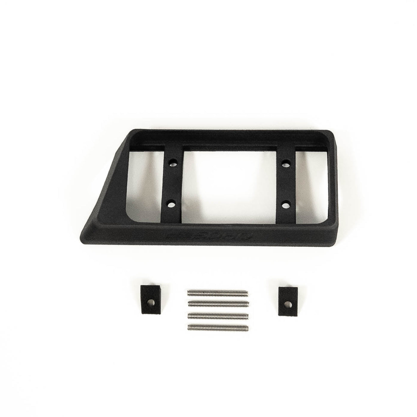 '17-22 Ford F250/350 SDHQ Built Switch Pros SP-9100 Flow Through Center Console Keypad Mount display of included parts and hardware