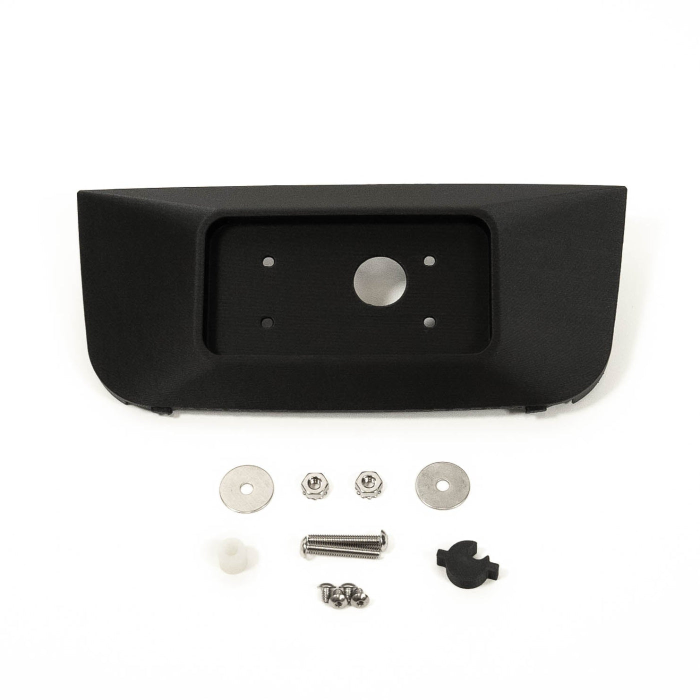 2023-2025 Ford F250/F350 SDHQ Built 3D Printed Sunglass Keypad Mount Conversion display of included parts and hardware