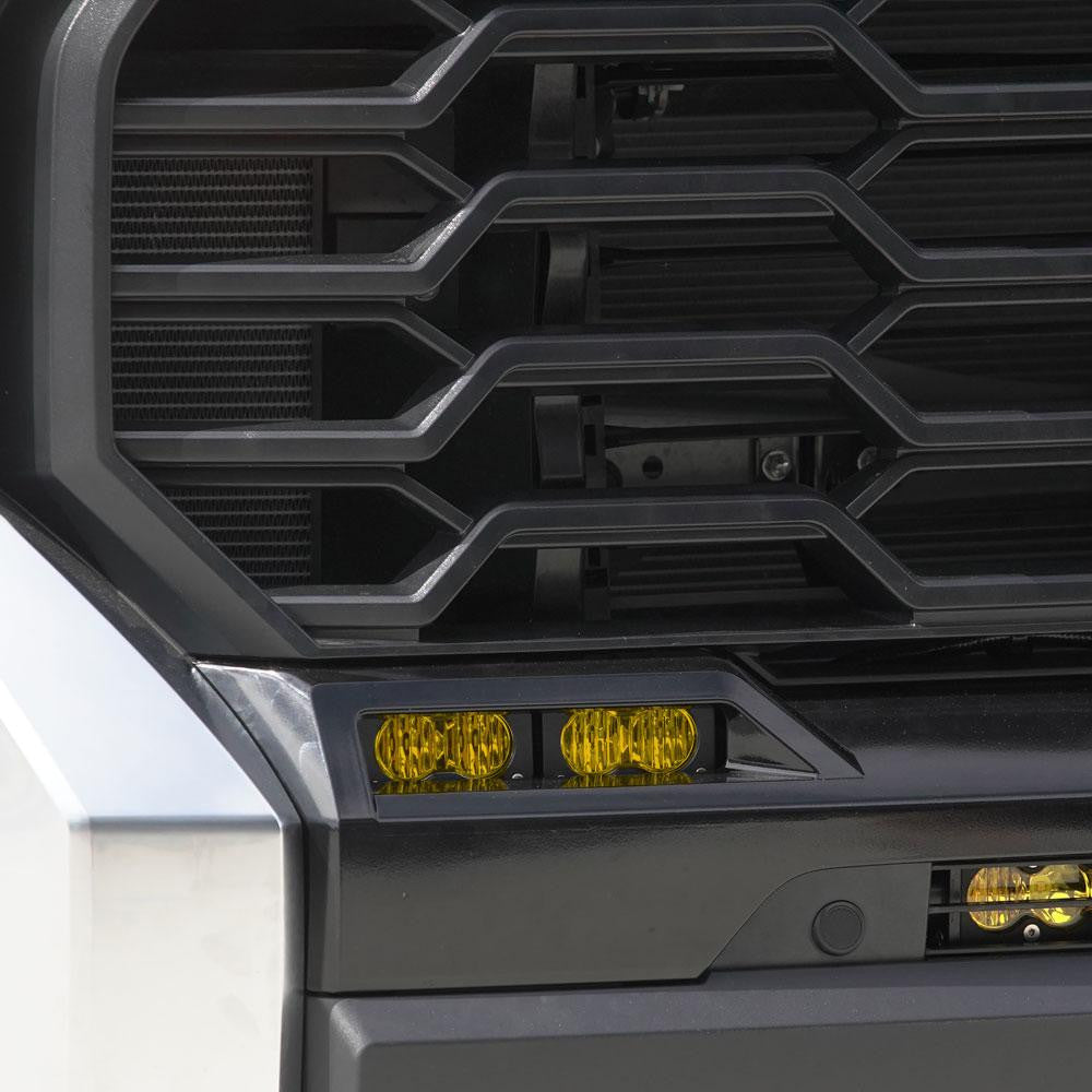 '22-24 Toyota Tundra Baja Designs S2 Sport OEM Fog Light Replacement Kit Close-up Display on Vehicle