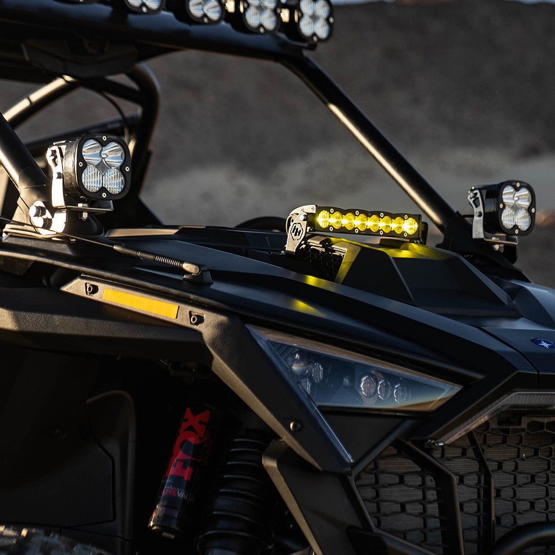 Baja Designs 2022-2024 Polaris RZR Pro R Hood Mounted S8 10" Light Bar Kit