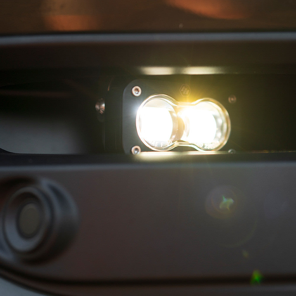 2019+ Ram 2500/3500 S2 SAE Fog Pocket Light Kit Clear close-up Display on vehicle