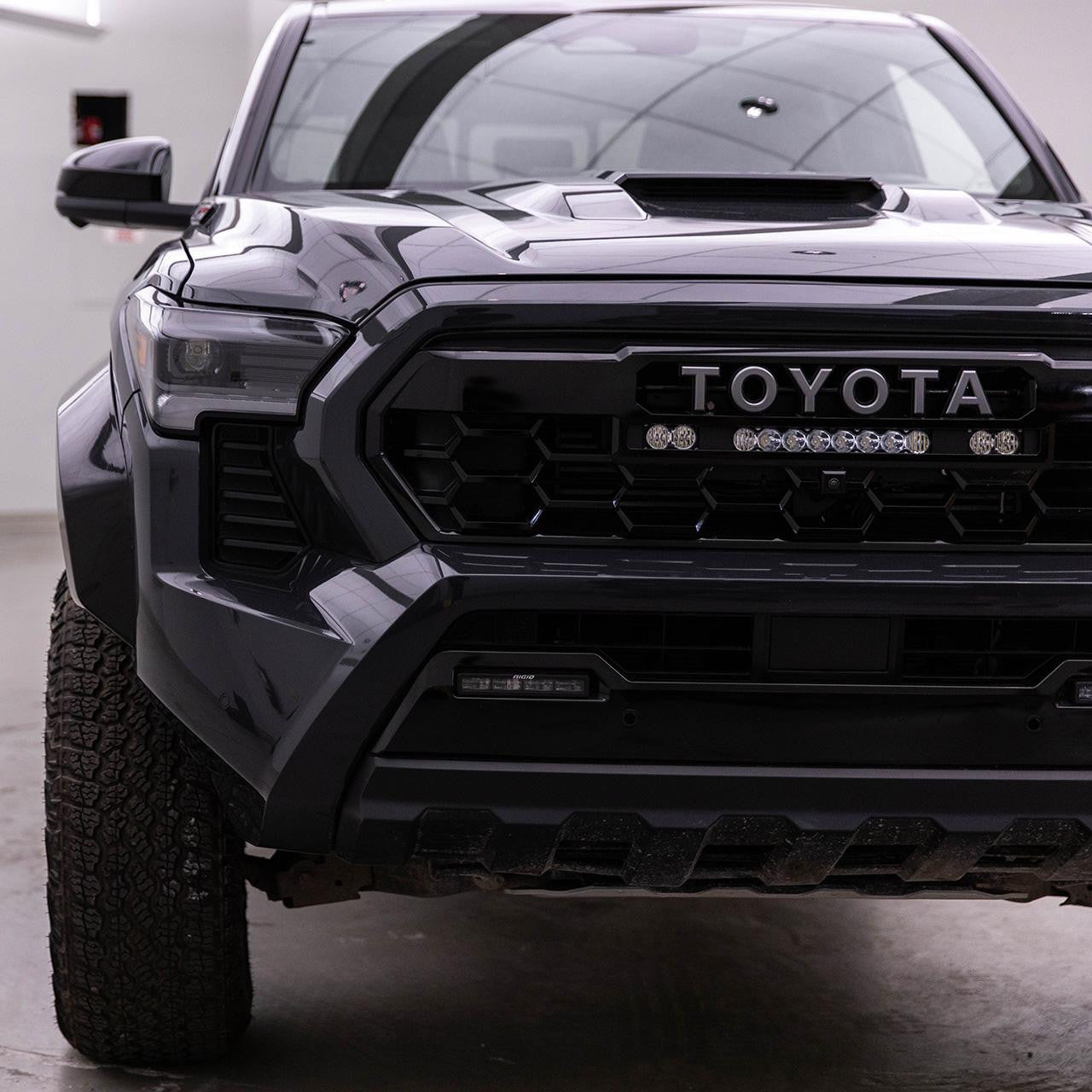 2024+ Tacoma S8 10" Light Bar / S2 Pro TRD Pro Grille Conversion Light Kit Front View