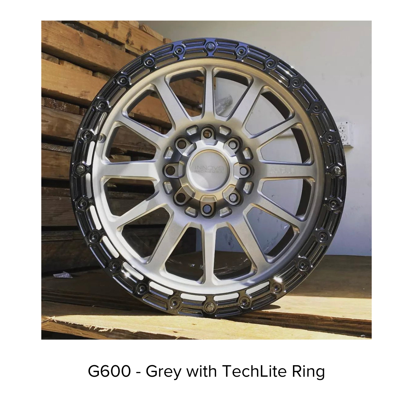 G600 Simulated Beadlock Wheel 20x9.0" 8 Lug - TechLite Ring display