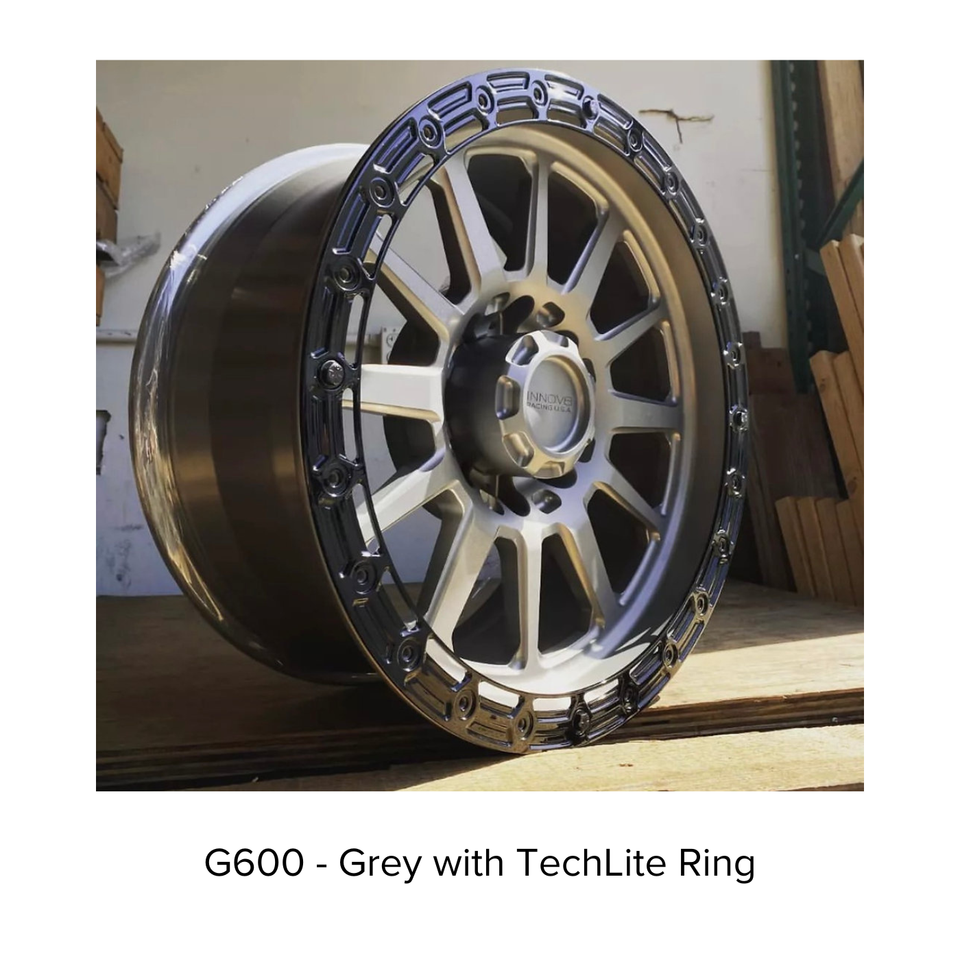 G600 Simulated Beadlock Wheel 17x8.5" 8 Lug - TechLite Ring