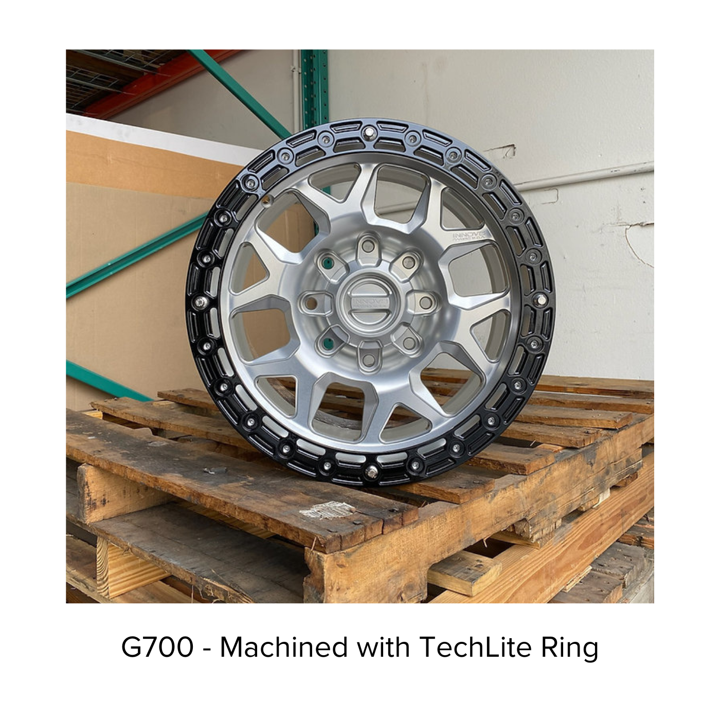 G700 Simulated Beadlock Wheel 18x9.0" 8 Lug - TechLite Ring display