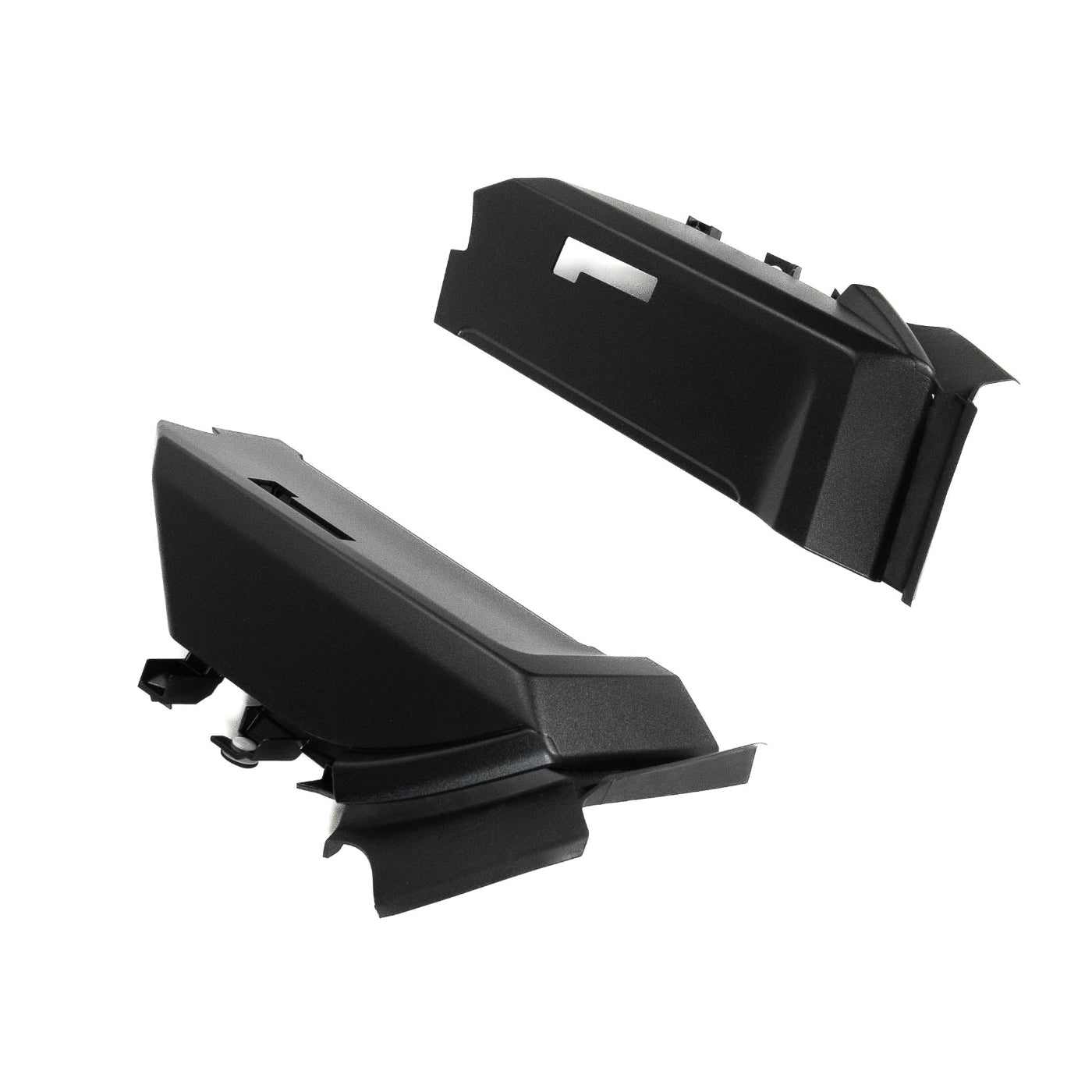 SDHQ Built 2024-2025 GX550 Laser-Cut A-Pillar Cowl Panels | Matte Black display of included parts