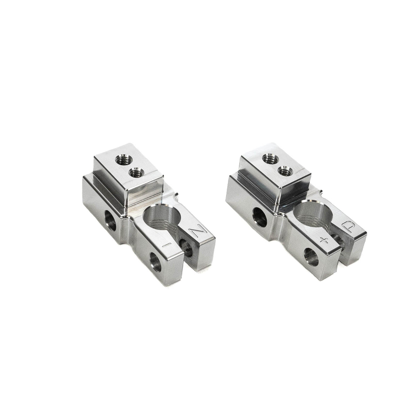 SDHQ Built 2024+ Lexus GX550 Complete Billet Battery Terminal Kit display of included terminals