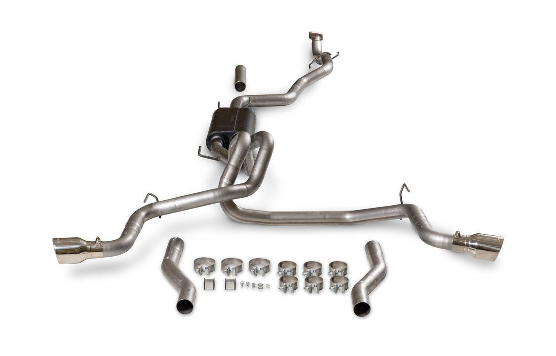 Flowmaster American Thunder Cat-back Exhaust System Display of Included parts