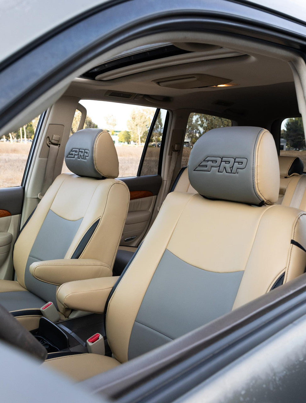 Front Seat Covers for 2003-2009 Lexus GX470 (Pair) Front View
