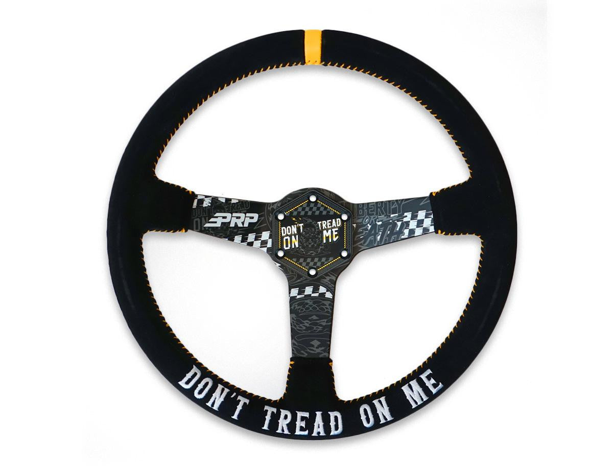 PRP Don’t Tread on Me Deep Dish Suede Steering Wheel