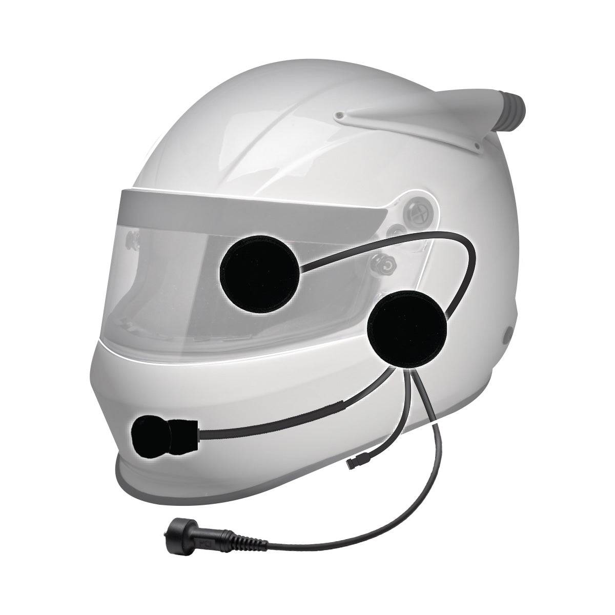 PCI Elite Helmet Wiring Kit with Earjack for Handhelds Front View