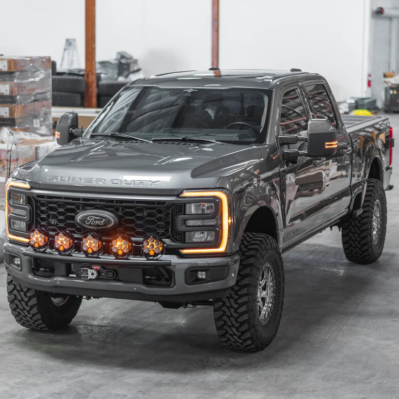 2017-2024 Ford Super Duty Light Mount "The Classic" Trophy Truck Style for 5 Round Lights
