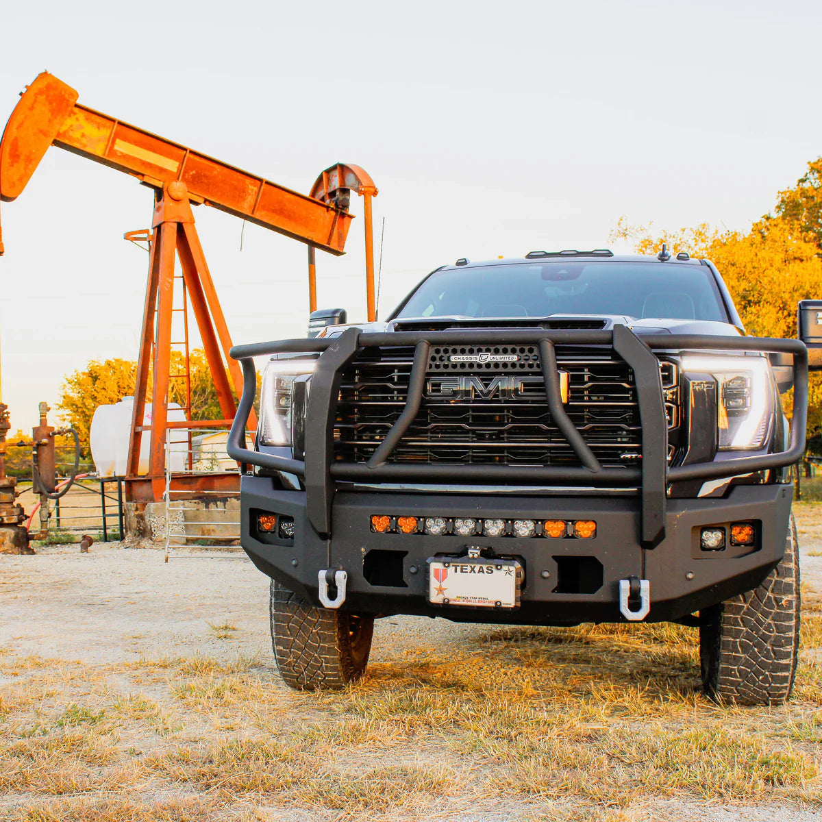 2024+ GMC SIERRA 2500/3500 ATTITUDE FRONT WINCH BUMPER W/ GUARD Front View