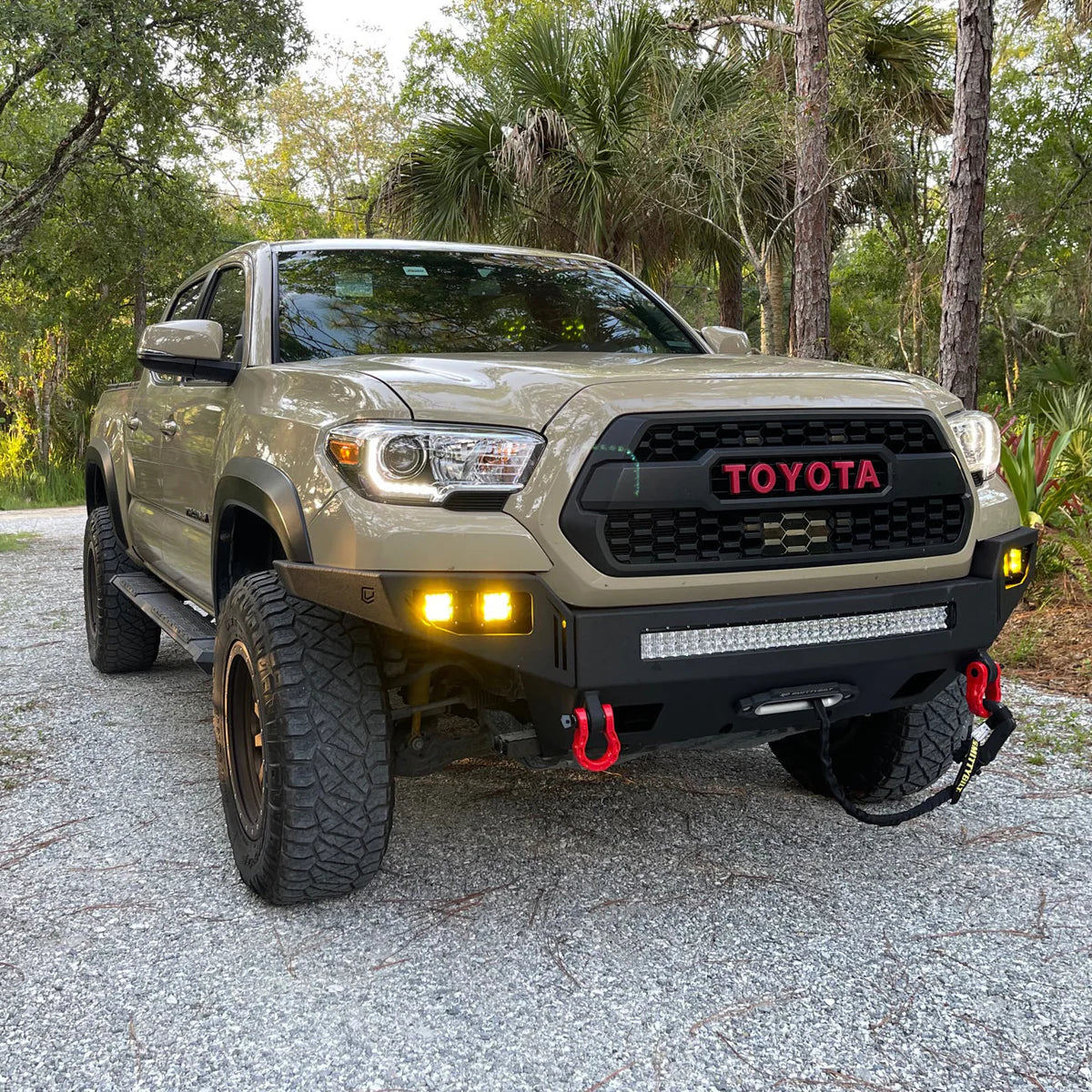 2016-2023 TOYOTA TACOMA OCTANE FRONT WINCH BUMPER Front View