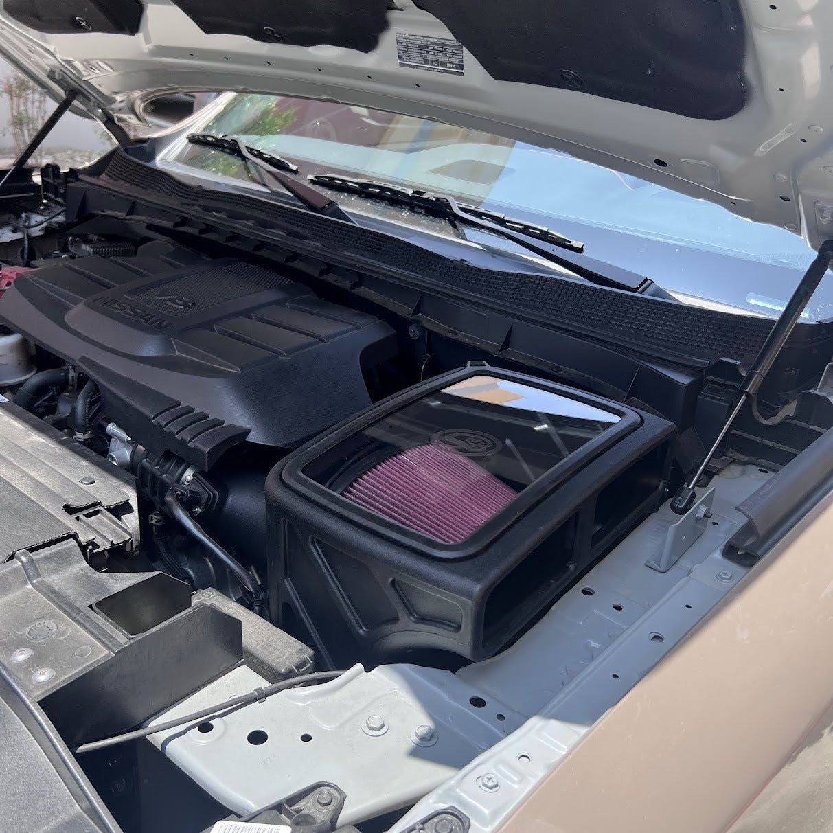 S&B Cold Air Intake for 2017-2024 Nissan Titan V8-5.6L Front View