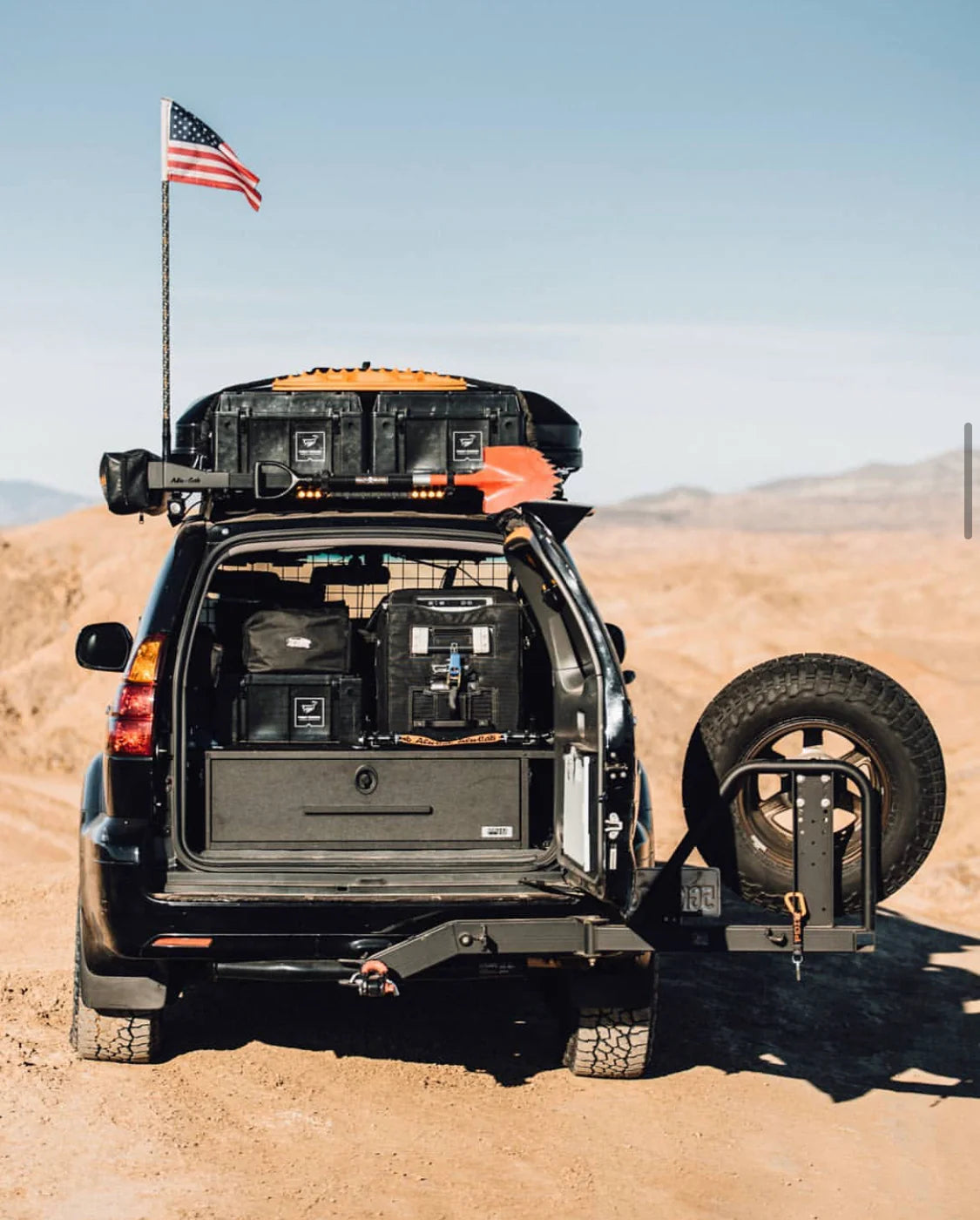 UltraSwing Multi-Fit Spare Tire Hitch Mount | RiGd Supply Front View