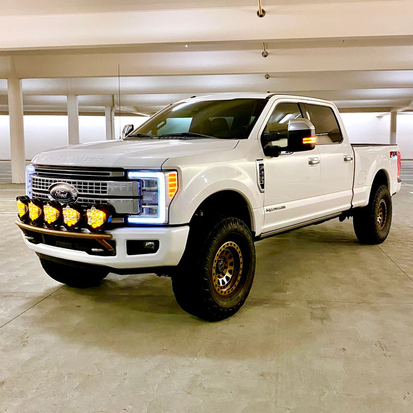 2017-2024 Ford Super Duty Light Mount "The Classic" Trophy Truck Style for 5 Round Lights