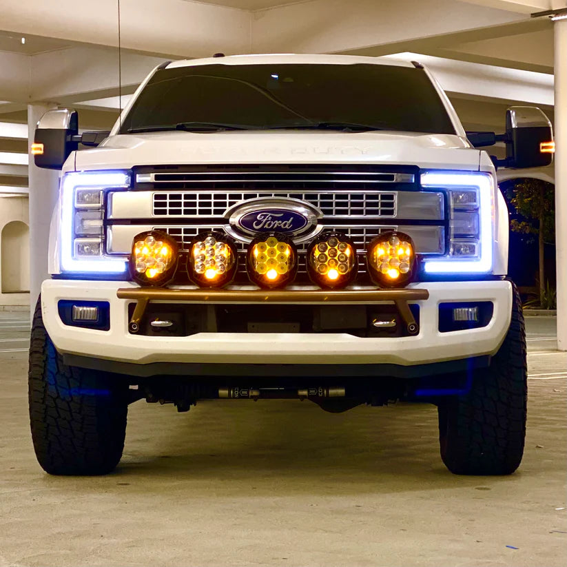 2017-2024 Ford Super Duty Light Mount "The Classic" Trophy Truck Style for 5 Round Lights