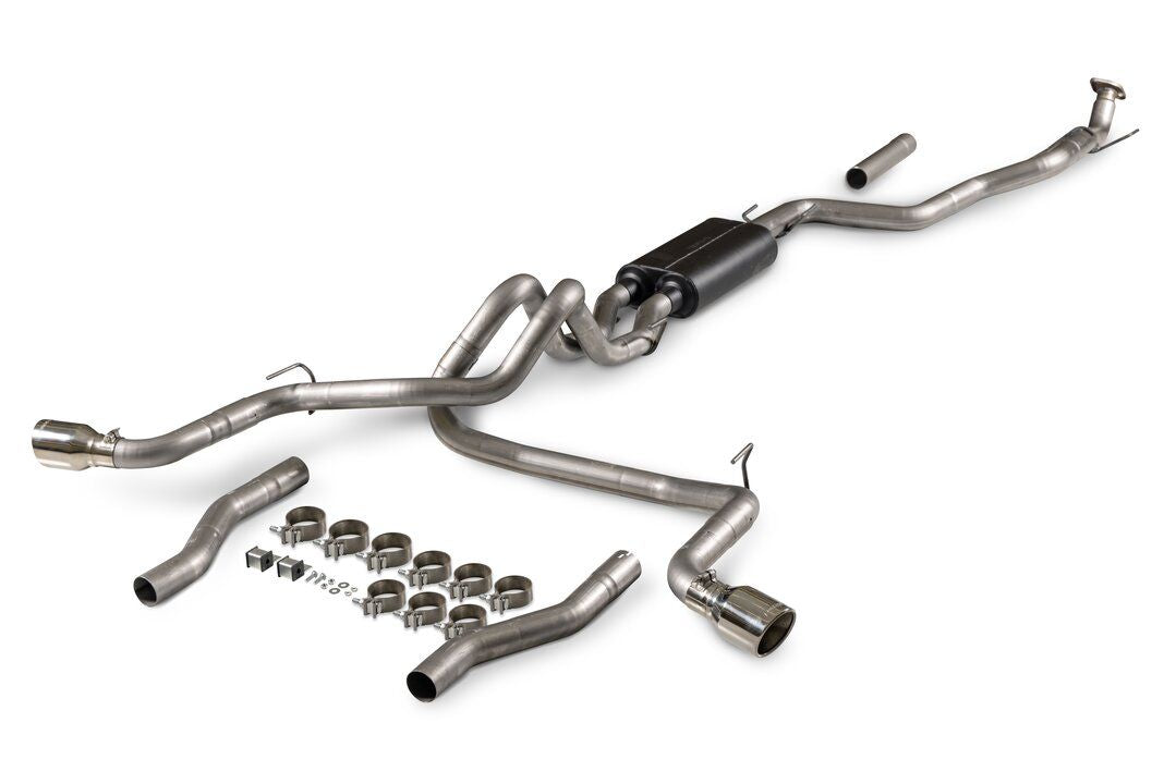 Flowmaster American Thunder Cat-back Exhaust System Display of Included Parts