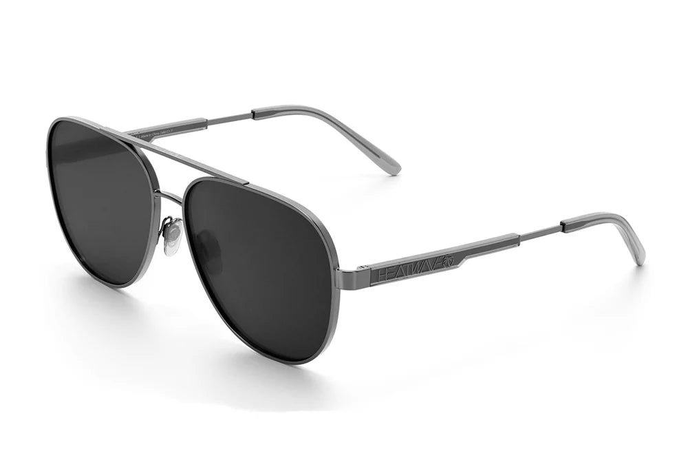 Incline Sunglasses: Gun Metal Front View