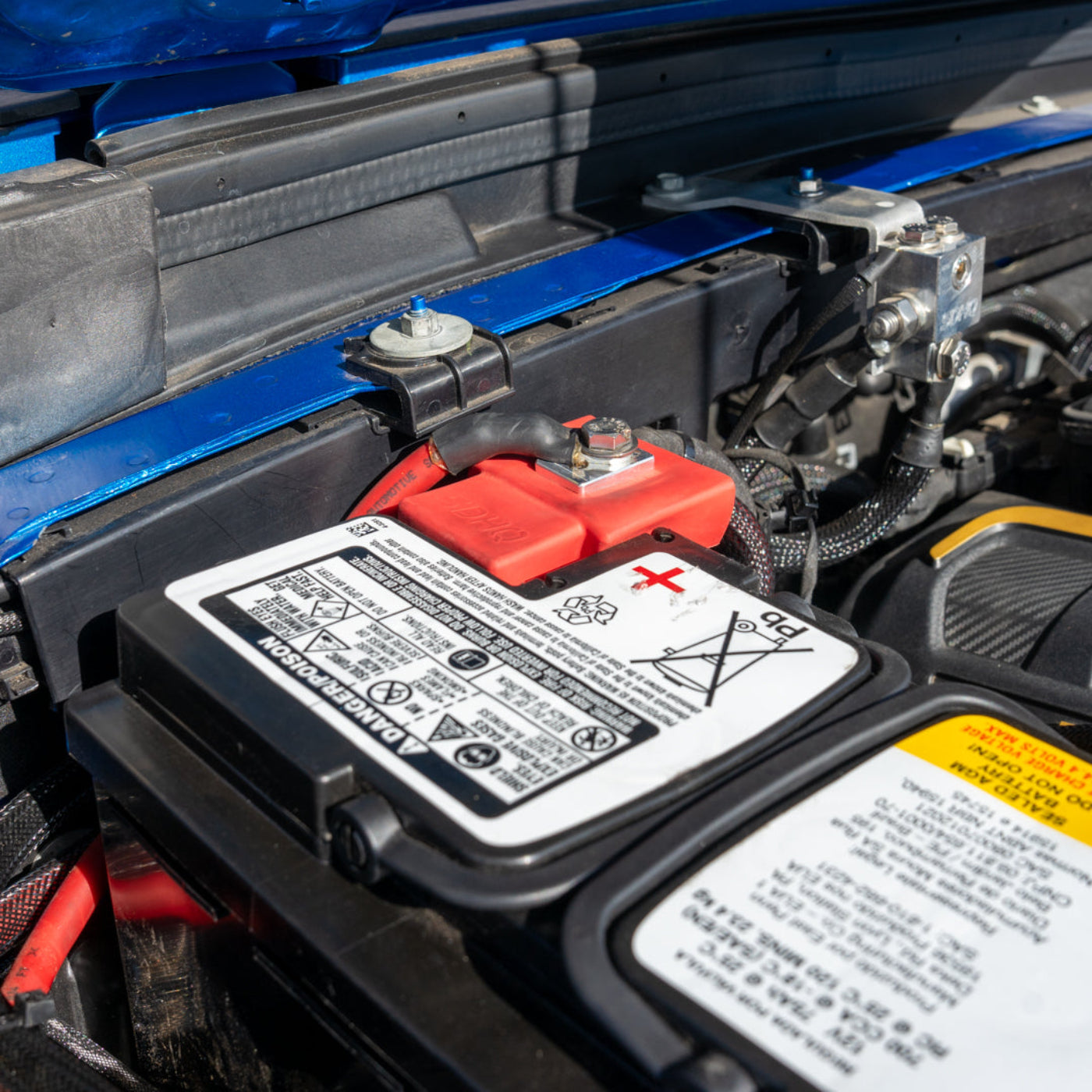 2018-2023 Jeep JL/JT (392 & 3.0L Eco Diesel) SDHQ Built Billet Battery Terminal Kit installed