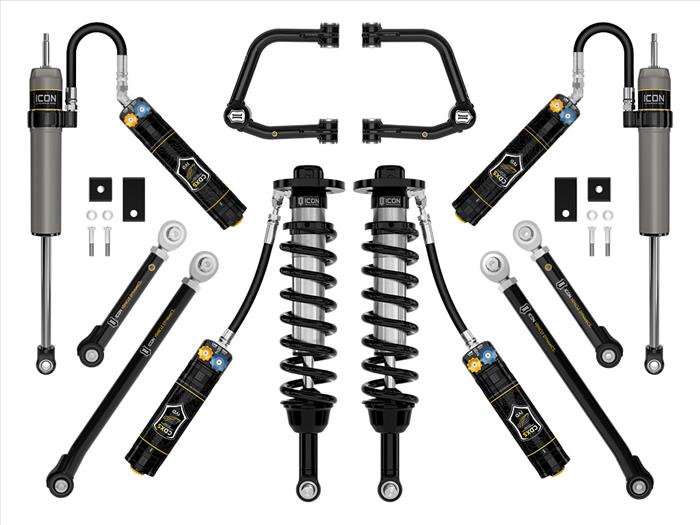 ICON 2022-2025 Toyota Tundra, 2-3.5" Lift, Stage 10, 2.5 Suspension System, Tubular, CDXS Front View