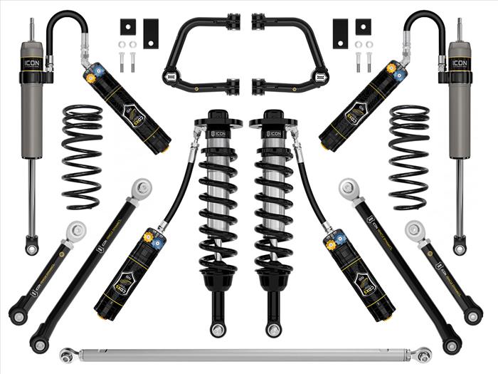 ICON 2022-2025 Toyota Tundra, 2-3.5" Lift, Stage 11 (TRD), 2.5 Suspension System, Tubular, CDXS Front View