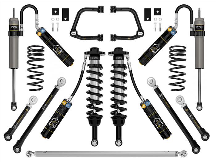 ICON 2022-2025 Toyota Tundra, 2-3.5" Lift, Stage 11, 2.5 Suspension System, Tubular, CDXS Front View