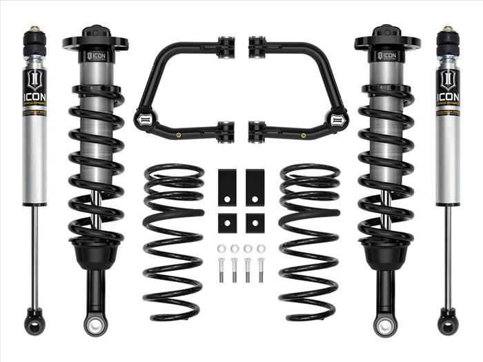 ICON 2023+ Toyota Sequoia, 3-4.5" Lift, Stage 4 Suspension System, Tubular, TRD Front View