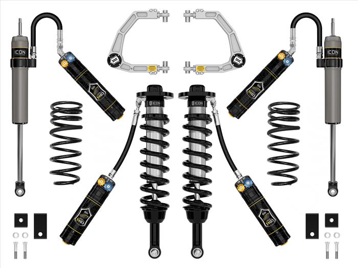ICON 2023-2025 Toyota Sequoia, 3-4.5" Lift, Stage 9 Suspension System, Billet, CDXS Front View