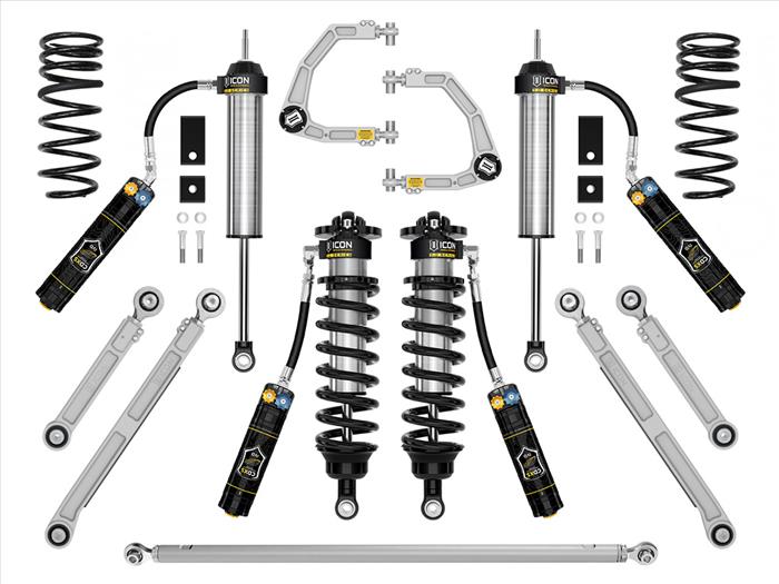 ICON 2023-2025 Toyota Sequoia, 3-4.25" Lift, Stage 2 3.0 Suspension System, Billet, CDXS Front View