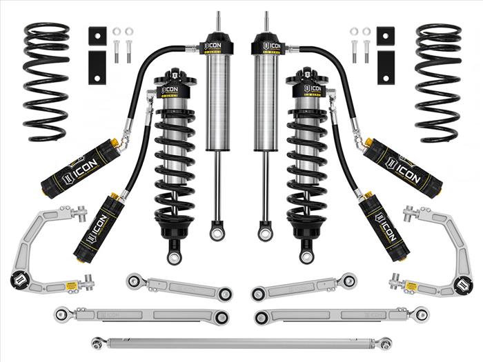 ICON 2023+ Toyota Sequoia, 3-4.25" Lift, Stage 2 3.0 Suspension System, Billet, TRD Front View