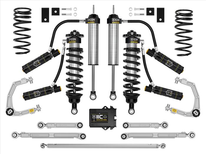 ICON 2023+ Toyota Sequoia, 3-4.25" Lift, Stage 4 3.0 Suspension System, Billet, TRD Front View