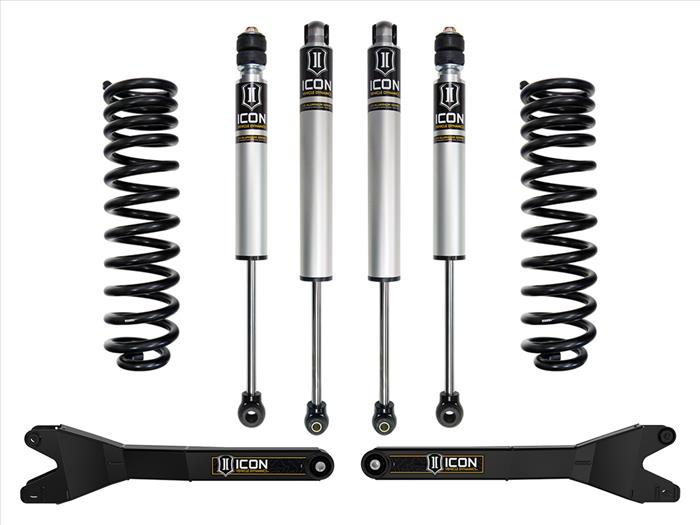 ICON 2023-2025 Ford F-250/F-350 Super Duty 4WD, Diesel, 2.5" Lift, Stage 1 Suspension System w/ Radius Arms