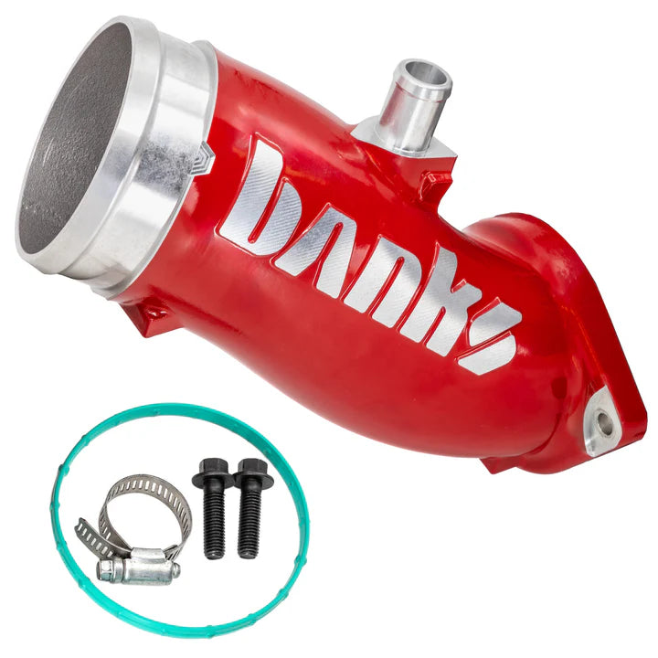 Monster-Ram Turbo Inlet Elbow - 6.6L Duramax L5P Display of Included Parts