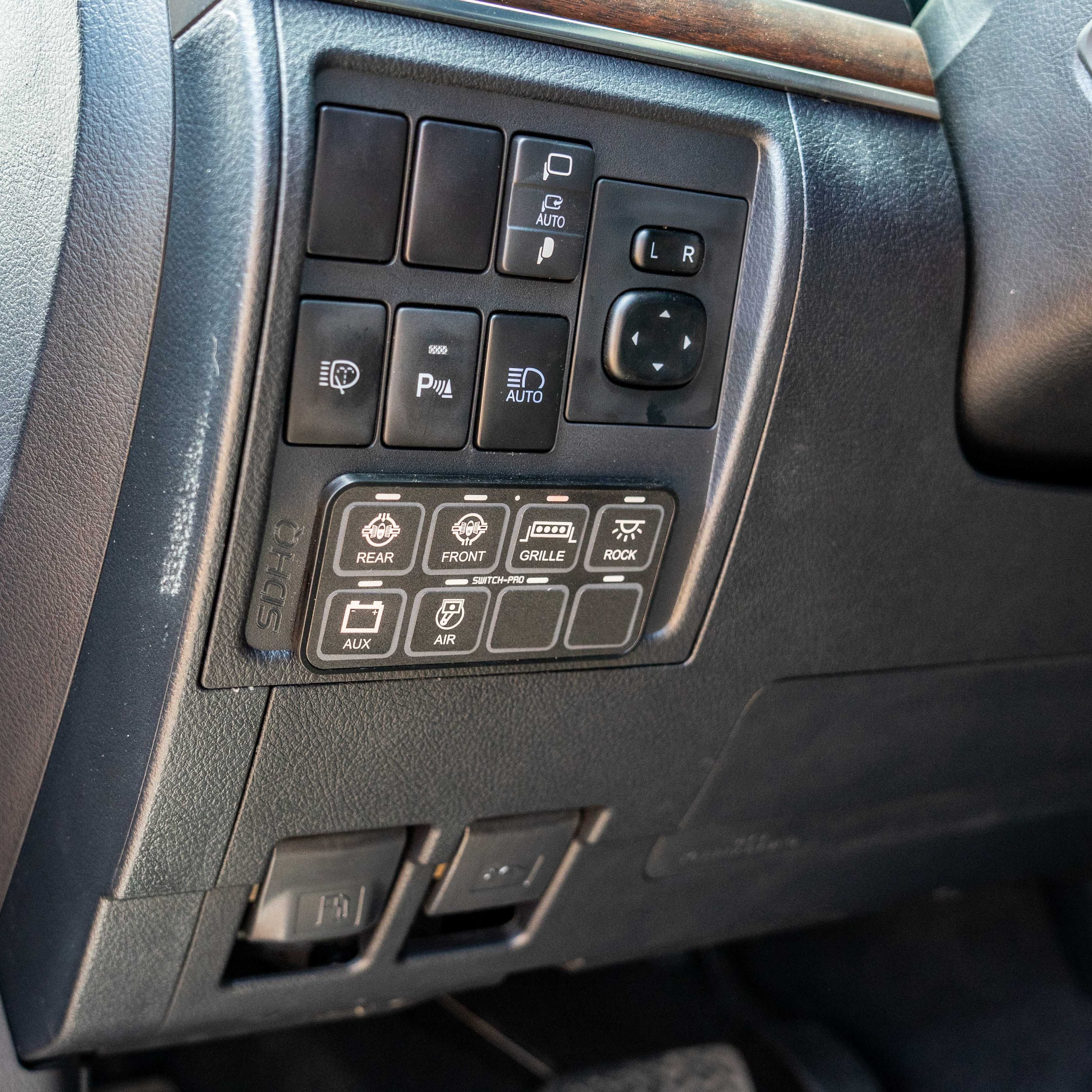'08-21 200 Series Land Cruiser SDHQ Built Switch Pros OEM Replacement Keypad Mount