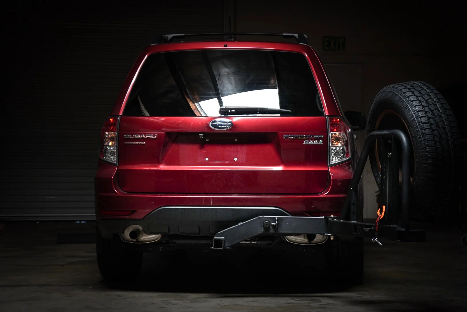 UltraSwing Multi-Fit Spare Tire Hitch Mount | RiGd Supply Front View