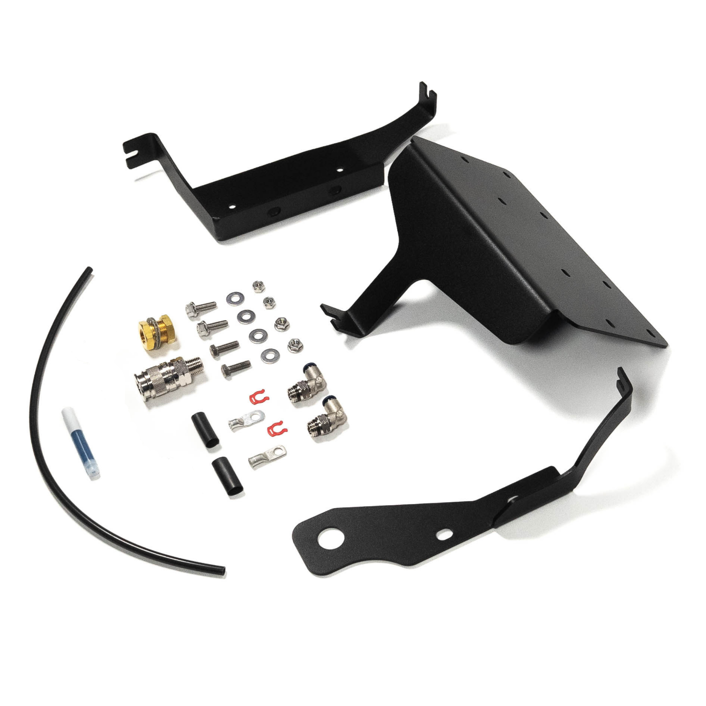 '08-21 Lexus LX570 SDHQ Built ARB Air Compressor Mount display of included parts and hardware