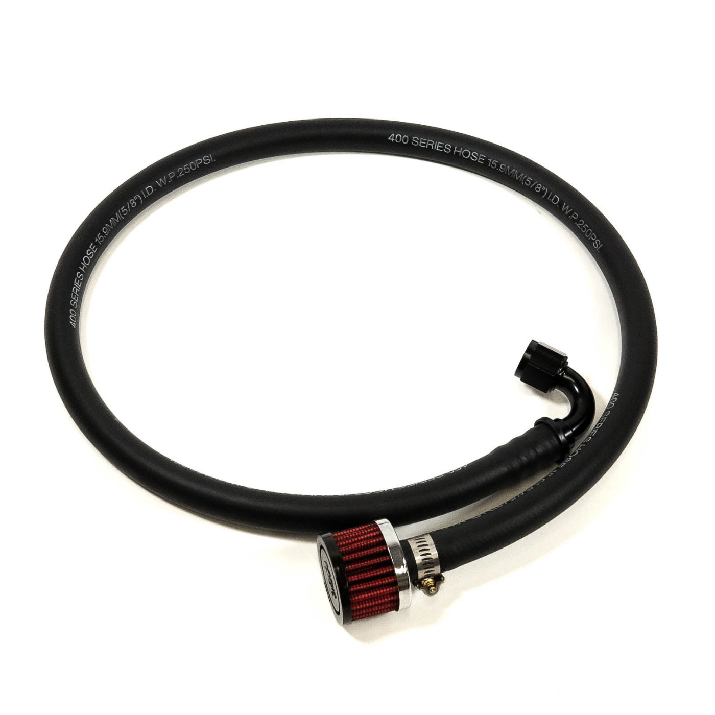 '08-21 Lexus LX570 SDHQ Built Secondary Air Pump Intake Relocation Kit display of included part