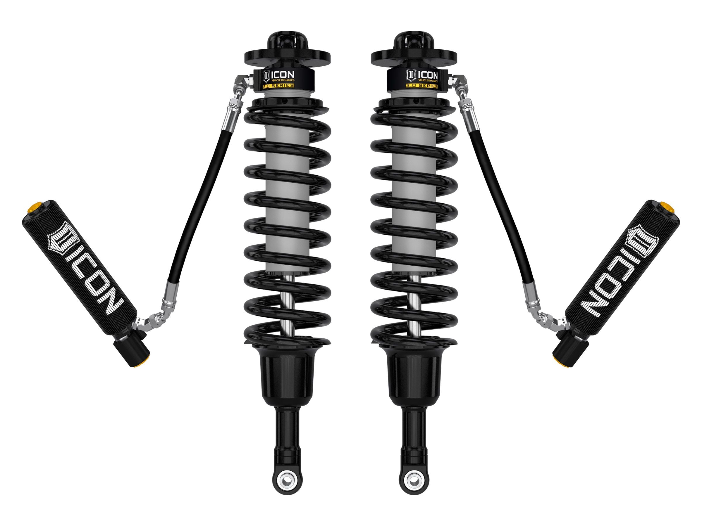 ICON 2021-2025 Ford F-150 Raptor, 1-3" Lift, Front, V.S. 3.0 Series Coilover Kit, Remote Reservoir w/ CDEV