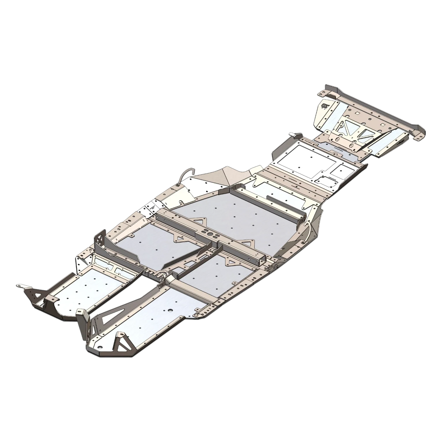LC250 Aluminum Belly Skids (7000 Series)